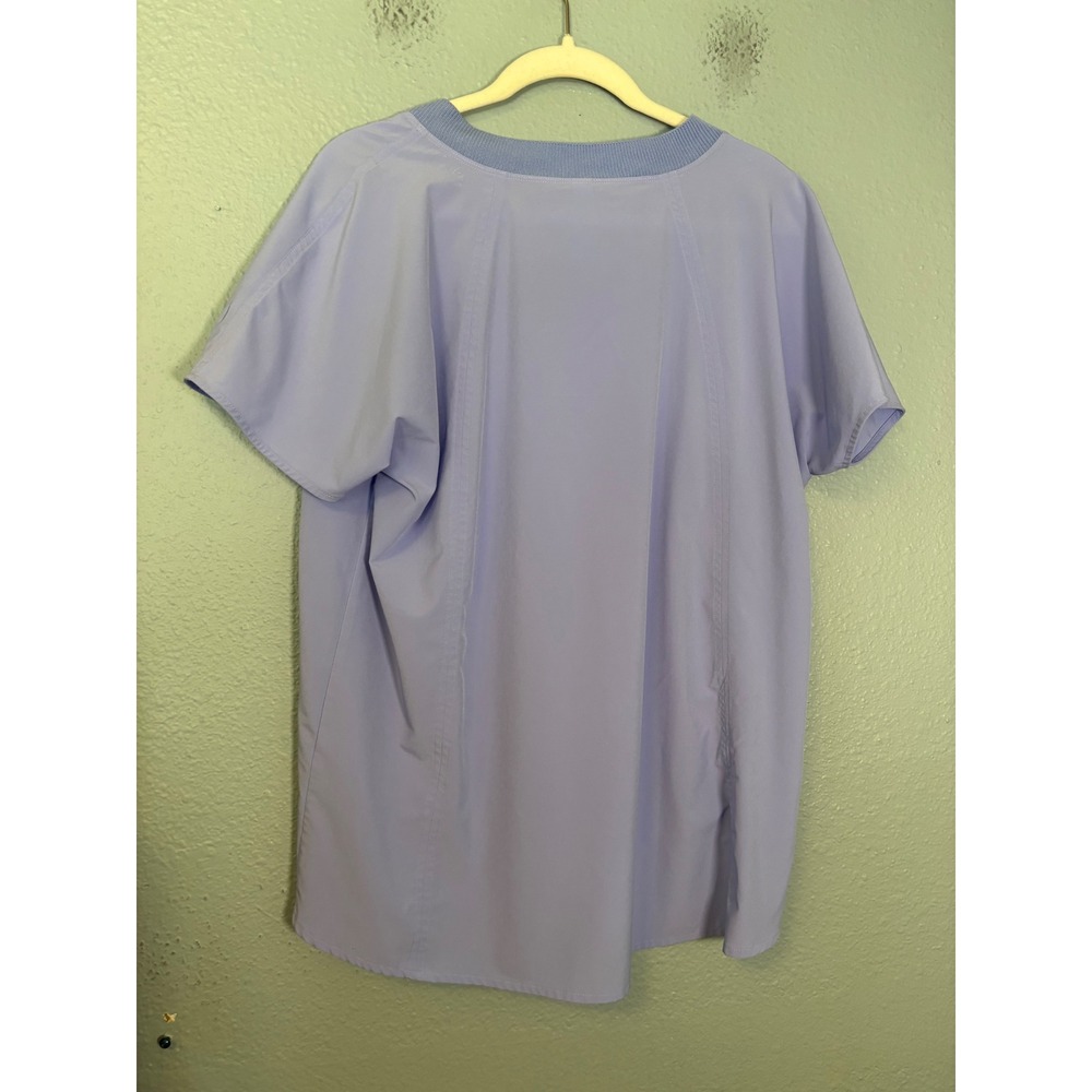 Athleta Zephyr V-Neck Top Lavender Purple Short Sleeve Size Medium - Picture 6 of 10